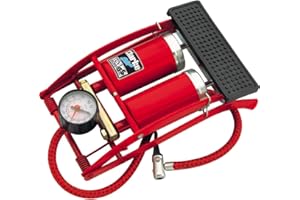 Clarke FP200 Double Barrel Tyre Inflator Foot Pump