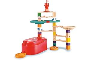 Hape Quadrilla Set Contenitori Componibili - Pista per Biglie Creativa con Blocchi Modulari e Contenitori Integrati