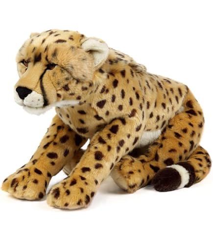 Wild Republic Hug'EMS Ghepardo, Peluche di Animali, Peluche per Bambini, Regali per Bambini, Imbottitura Realizzata Partendo da Bottiglie Riciclate
