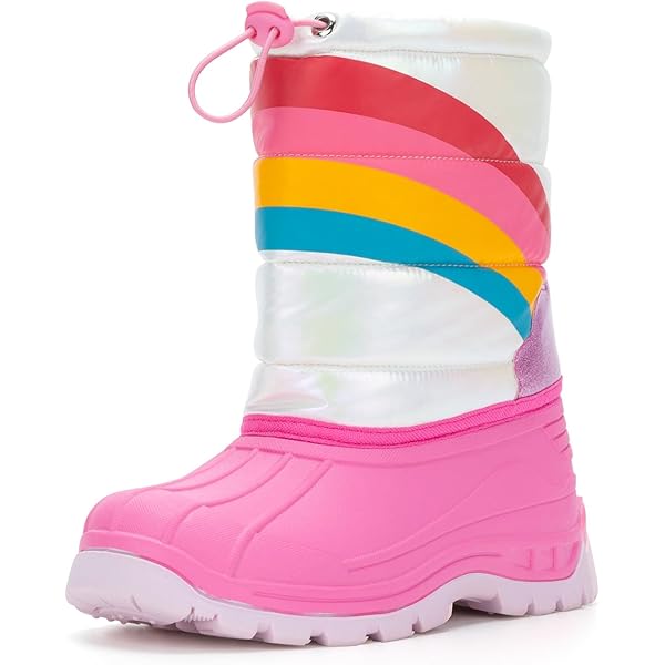 Kids Snow Boots Size 13 Boys Girls Snow Boots Winter Waterproof