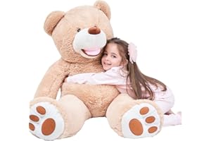 Gustaw Miś Duży XXL Amigo - Pluszowy Miś, Przytulanka XXL Pluszowa Zabawka, Miękka Zabawka, Pluszowa Zabawka Przytulanka Miś Gigant (Beżowy, 190cm)