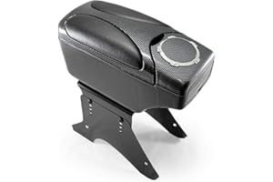 Mittelarmlehne Armlehne Universell Konsole Mittelkonsole Kunstleder Schwarz Autohobby