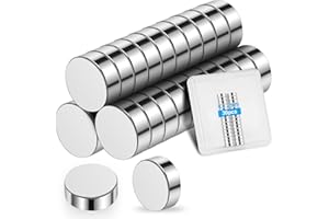 WZONE Wukong 8×2mm Mini Imán Neodimio, 30 Piezas Imanes Potentes Imanes Pequeños, Imanes Pizarra Magnetica para Tablones de Anuncios, Fotografías y Oficinas (8×2mm-30p)