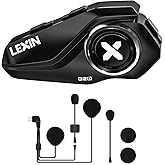 LEXIN G2P Motorrad Bluetooth Headset, Helm Kommunikationssystem für 2 bis zu 6 Personen in Reichweite von 1000m, IP67 Wasserd