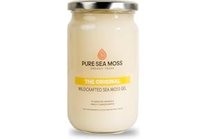 GENERIC Organic Sea Moss Gel by Pure Sea Moss UK - The Original 720ml, Made with Wildcrafted Organic Seamoss - Vegan Friendly Sourced from St Lucia (720ml)