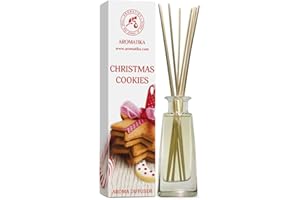 AROMATIKA TRUST THE POWER OF NATURE Reed Diffuser Christmas Cookies 100 ml - Scented Diffuser - Aroma Reed Diffuser - Aromatherapy - Long Lasting Aroma - Christmas Aroma - Air Freshener - Home Fragrance - Christmas Gift
