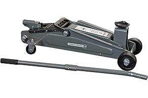 PRECISION STEEL Cric hydraulique Rouleur 2,25T, spécial SUV, 4x4, Break, Hauteur de Levage de 190 à 535 mm, Gris