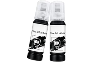 AUNEK Printer Refill Ink Kit, Universal Bulk Refillable Ink for Ink Cartridges and Continuous Ink Supply Systems, Compatible with Epson, Canon, Dell, HP, Lexmark, Kodak, Xerox Printers (Black)