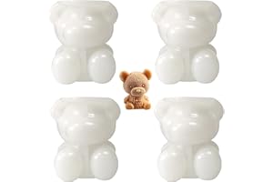 ANNERATTERYER 4 Stück Kleine Bären Kuchen Silikonform Eisform In Lebensmittelqualität Kreative Niedliche Form In Tierform Wiederverwendbare Eiswürfelformen Umweltfreundliche Diy Eisformen Für Saft Schokoladen