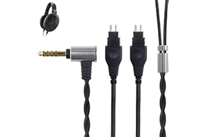 okcsc HDB4 Replacement Upgrade Headphone Cable with 4.4mm Balanced L Plug,4 Core OFC Silver Plated Audio Cord for Sennheiser HD650 HD600 HD580 HD565 HD545 HD525 HD414 HD25 HD6XX Headphone 1.5M/4.9ft