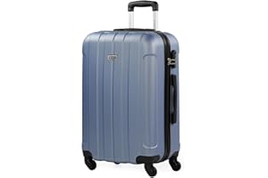 ITACA - Valigia Media da Viaggio Rigide. Trolley Medio con 4 Ruote. Materiale ABS Valigia Media Rigida in Offerta Resistente e Super Leggero - Valigia 20 kg Lucchetto TSA 771160, Malva