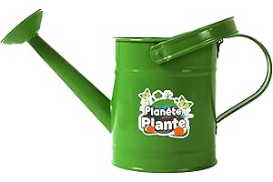 PLANETE PLANTE - Annaffiatoio da Giardino per Bambini - Attrezzi da Giardinaggio - 170518 - Metallo - Giardino - Natura - Pianta - Fiori - Gioco per Bambini - A partire dai 3 anni