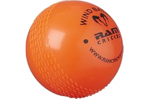 Ram Cricket - Pelota de críquet para práctica (Naranja Fluorescente o Rojo, 6 Unidades)