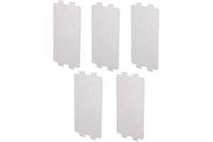 Horoper Mikrowellen-Glimmerplatte, Mikrowellen-Glimmerfolie, Mikrowellen-Wellenleiter-Abdeckung Glimmer, 5 Stück Mikrowellen-Glimmerplatten-Ersatz-Reparaturzubehör für die Küche