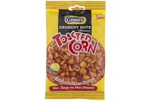 Ginni's Chilli & Lemon Toasted Corn - 10 x 120g(£9.99/Kg) - Zesty Crunchy Vegan Plant Based Nut Snacks - Ideal for Salads Grazing Gym Parties Lunch Box