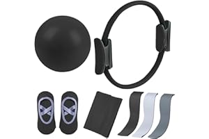 Générique Ensemble Pilates Yoga 5 Pièces pour Femmes, Kit Pilates Essentials, Kit Pilates Maison, Kits De Yoga Et Pilates, Pilates Accessoires, Bande De Résistance pour Pilates pour Musculation
