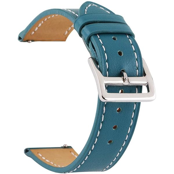 Bracelet De Montre En Cuir Vert - Remplacement Unisexe - Largeurs 12 à 24 Mm - Boucle Ardillon Ou Papillon - Cuir Souple