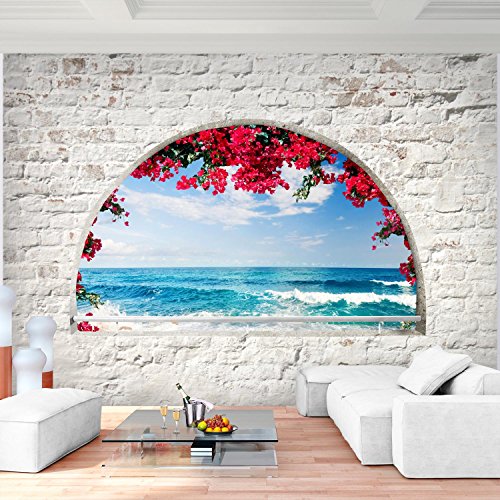 SENSATIONSPREIS - Fototapete Strand 308 x 220 cm - Vliestapete - Wandtapete - Vlies Phototapete - Wand - Wandbilder XXL - !!! 100% MADE IN GERMANY !!! Runa Tapete 9074010b