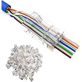 Alfais 4381 Yeni Nesil Delikli Cat6 Rj45 Konnekt&ouml;r Utp Jack (100 Adet)