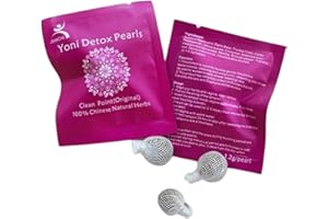LIVEWELL NUTRITION LTD 3X Yoni Detox Pearls Tampons Herbal Natural Vaginal Womb Cleansing Healing supository
