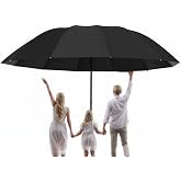 Meichoon Super Large Size Umbrella for 3-4 Person Upgraded with 12 Ribs Waterproof Windproof Lightweight Auto Open/Close Sun