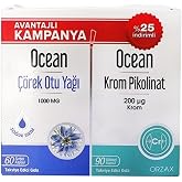 Ocean &Ccedil;&ouml;rek Otu Yağı 60 Kaps&uuml;l + Krom Pikolinat 90 Kaps&uuml;l Kofre