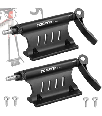thumbnail image 2 of Bike Fork Mount Set Of 2 - Aluminum Alloy Roof Rack Carrier For Trucks & Vans | Fits Thru-Axle & Quick Release (Includes 8 Adapters) 2 of 5