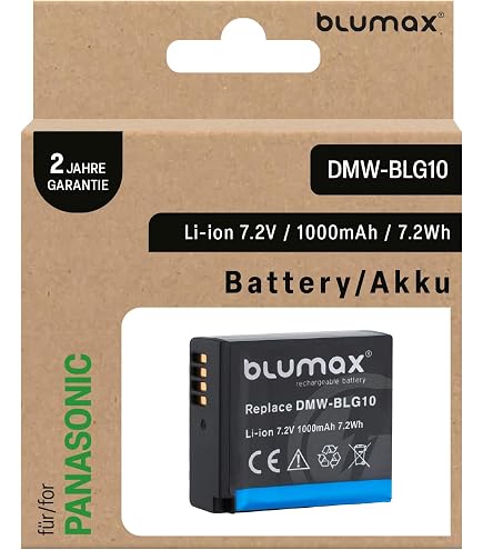 Akku Für Panasonic Lumix DC-TZ96D, 750mAh – Ersatz Für DMW-BLG10E