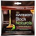 Garnier Black Naturals Crème Hair Colour, 20g+20ml - 4.0 Natural Brown