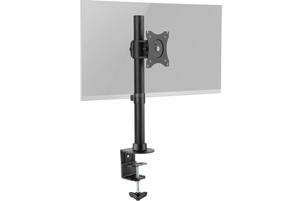 RICOO Support PC Écran Ordinateur TS7011 Bras Orientable Inclinable Moniteur 13-29 Pouces (33-74cm) Fix ation de Table VESA 100 x 100 Noir