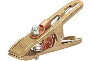 Uadme Pince de Masse Soudure, 500A Mâchoire Lourde en Laiton, Pinces Masse pour Poste à Souder, pour les Chantiers Navals, la Fabrication de Machines