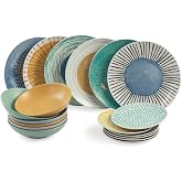 Villa d'Este Home Tivoli 2195378 Marea &ndash; Table 18 Pieces, Porcelain + Stoneware