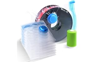 GEEETECH40 Wire Filament Vacuum Bag Set [4 Bags + 1 Electric Vacuum Pump (excluding Battery), Material PA+PE, Size 39.5 * 39.5cm] Suitable for PLA PETG ABS