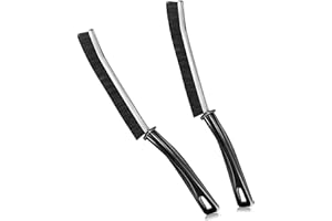 LYINUR 2Pcs Crevice Cleaning Brush, Gap Cleaning Brush Groove Scrubbing Brushes, Hard Bristle Cleaner Brush, Window Door Bathroom Track Slots Gap Thin Cleaning Tool for Home Kitchen Small Spaces