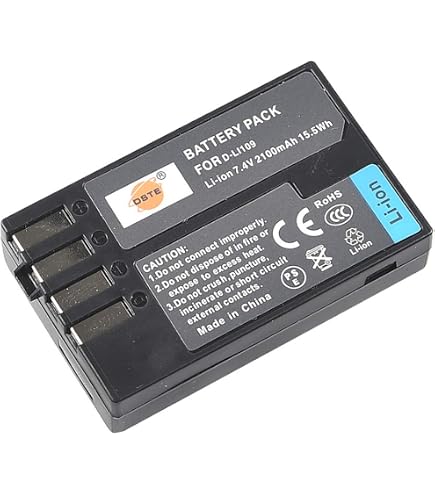 DSTE D-Li109 Li109 Rechargeable Li-ion Battery + DC112U Travel and Car DSTE D-Li109 Li109 Rechargeable Li-ion Battery + DC112U Travel and Car