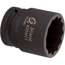 Sunex 3/4" Schlag-Stecknuss 36 Mm – Aus Chrom-Molybdän-Stahl, Für Schwere Arbeiten