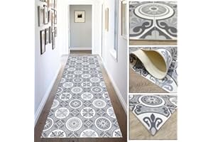 Tadi & Imperio1979 Alfombra Larga para Cocina Vinilo de Baldosas Hidráulica Antideslizlante, Tambien para pasillos, salita y entradas.