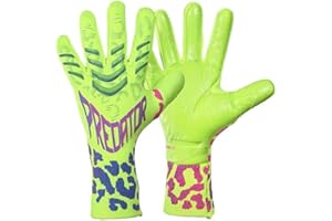 Longjihui Guanti da portiere da calcio, guanti da allenamento con presa forte, antiscivolo e traspiranti, per adulti e bambini