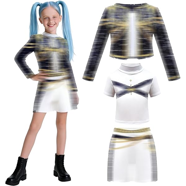 Jackolume Kpop Hunters Rumi Kostuum Voor Meisjes - Witte Performance Outfit Cosplay