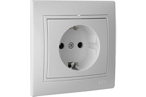 SOLERA 42943 Base Bipolar con T/T Lateral 16A 250V S.Europa, 50 W, 250 V, Neutro