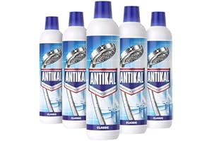 Antikal Kalkreiniger Flüssig (3.75 L) Classic, Reinigung und Kalkentfernung für Küche und Bad (5 x 750 ml)