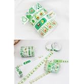 Kolbi Craft 1 Kutu 4 Rulo Sevimli Avakado Washi Bant Tape Scrapbook Bullet Journal G&uuml;nl&uuml;k Planlayıcı Kawaii