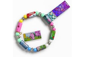 TRIFLETOPIA Wearable Sticker Bracelet Set – 70 Fun & Creative Stickers – Customizable Bracelets – DIY Crafting – Fashion Accessories – Kids' Activity Kits – Includes Sticker Rolls for Kids, Sticky Rolls & Sticky