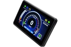 CONRAL Intelligent Moto écran LCD Digtal Compteur de Vitesse Compteur kilométrique tachymètre Carburant jauge, Compteur kilométrique Compteur de Vitesse, rétro-éclairage coloré LED