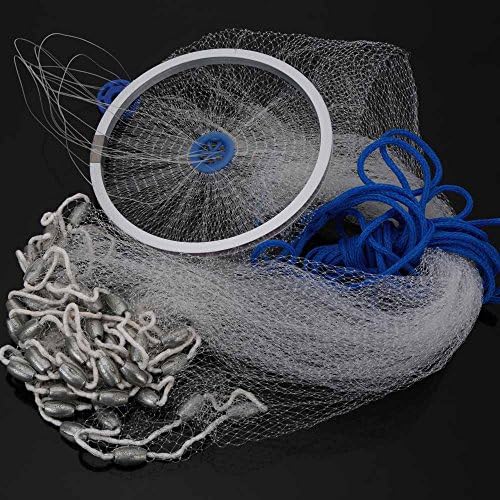 3.2 * 1.2M Durable Nylon Fishing Net Monofilament Fish Gill Net For Hand Casting Pease Fishing Tools