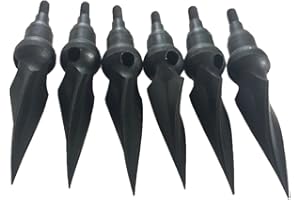 jiexi hwyp Archery Crossbow Arrow Broadheads Whistling Arrow Heads 215 Grain Pack of 6
