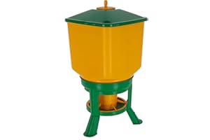 NOVITAL Kubic - Mangiatoia da 20 kg, ideale per polli, galline, tacchini e gallinacei di medie e grandi dimensioni