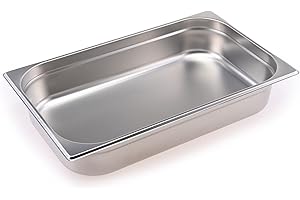 TeknoStahl GN Behälter Gastronorm 1/1 Edelstahl (100 Millimeter)