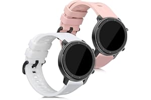 kwmobile 2X Sportarmband kompatibel mit Huami Amazfit GTR (47mm) / GTR 2 / GTR 2e / GTR3 / GTR 3 Pro Armband - Fitnesstracker Band Set aus TPU Silikon