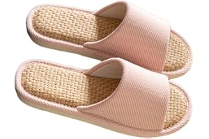 AioTio Przytulne lniane kapcie do użytku wewnątrz – oddychające i wygodne pantofle